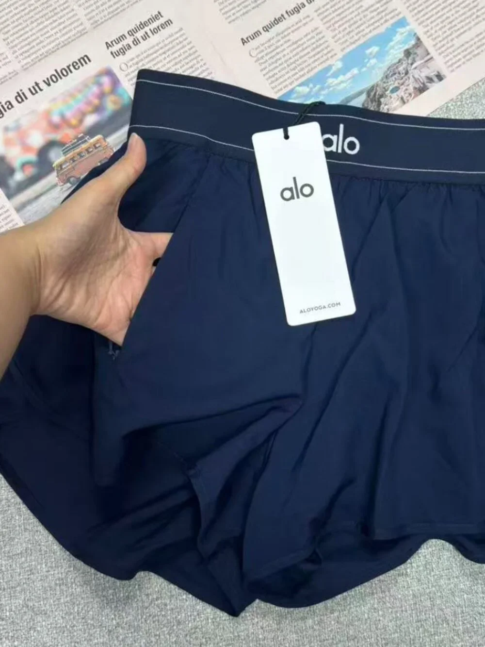 Brand new Alo Yoga🛶Match Point Short Navy Blue